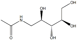 5-Acetylamino-5-deoxy-D-arabinitol Struktur