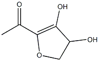 1-(3,4-Dihydroxy-4,5-dihydrofuran-2-yl)ethanone Struktur