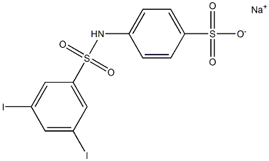 N-(3,5-Diiodophenylsulfonyl)sulfanilic acid sodium salt Struktur