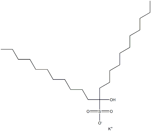 12-Hydroxytricosane-12-sulfonic acid potassium salt Struktur