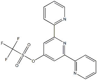 4'-[[(Trifluoromethyl)sulfonyl]oxy]-2,2':6',2''-terpyridine Struktur