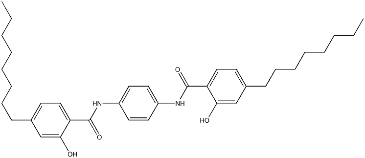 N,N'-Bis(4-octylsalicyloyl)-p-phenylenediamine Struktur