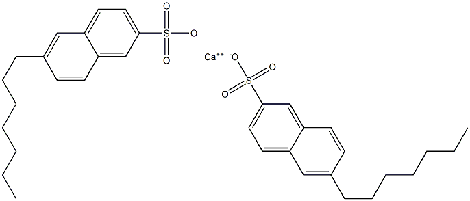 Bis(6-heptyl-2-naphthalenesulfonic acid)calcium salt Struktur