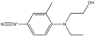 4-[Ethyl(2-hydroxyethyl)amino]-3-methylbenzenediazonium Struktur