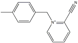 1-(4-Methylbenzyl)-2-cyanopyridinium Struktur