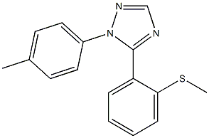 1-(4-Methylphenyl)-5-(2-methylthiophenyl)-1H-1,2,4-triazole Struktur