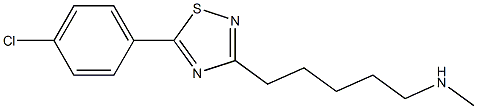 3-[5-(Methylamino)pentyl]-5-(4-chlorophenyl)-1,2,4-thiadiazole Struktur