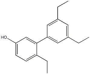 4-Ethyl-3-(3,5-diethylphenyl)phenol Struktur