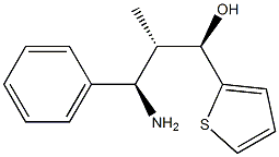 (1R,2S,3R)-3-Amino-2-methyl-3-phenyl-1-(2-thienyl)propan-1-ol Struktur