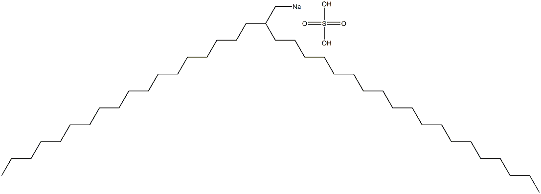 Sulfuric acid 2-octadecylhenicosyl=sodium salt Struktur