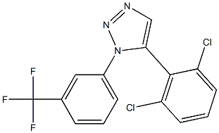 1-(3-(Trifluoromethyl)phenyl)-5-(2,6-dichlorophenyl)-1H-1,2,3-triazole Struktur