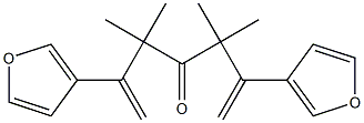 3-Furyl(1,1-dimethyl-2-propenyl) ketone Struktur