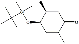 (4S,5S)-5-Methyl-4-(tert-butyldimethylsiloxy)methyl-2-cyclohexen-1-one Struktur