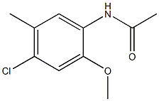 4'-Chloro-2'-methoxy-5'-methylacetanilide Struktur