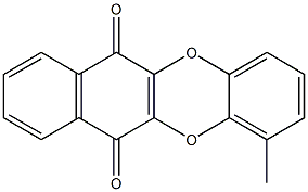 1-Methylbenzo[b]naphtho[2,3-e][1,4]dioxin-6,11-dione Struktur