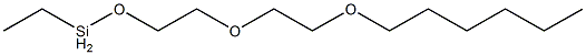 Ethyl[2-[2-(hexyloxy)ethoxy]ethoxy]silane Struktur