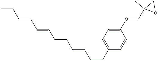 4-(7-Dodecenyl)phenyl 2-methylglycidyl ether Struktur