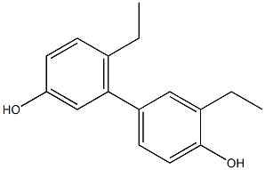 3',6-Diethyl-1,1'-biphenyl-3,4'-diol Struktur