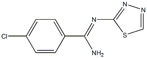 N2-(1,3,4-Thiadiazol-2-yl)-4-chlorobenzamidine Struktur