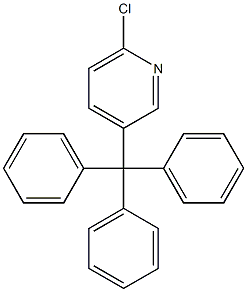 6-Chloro-3-(triphenylmethyl)pyridine Struktur