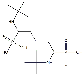 [1,5-Bis(tert-butylamino)pentane-1,5-diyl]bisphosphonic acid Struktur