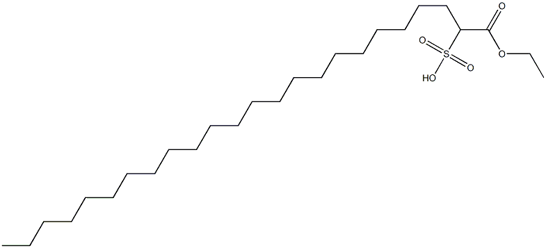 1-Ethoxycarbonyl-1-tricosanesulfonic acid Struktur