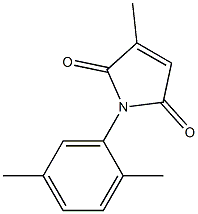 2,5-Dihydro-1-(2,5-dimethylphenyl)-3-methyl-1H-pyrrole-2,5-dione Struktur