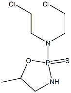 2-[Bis(2-chloroethyl)amino]-5-methyl-1,3,2-oxazaphospholidine 2-sulfide Struktur