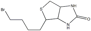 4-(4-Bromobutyl)-3a,4,6,6a-tetrahydro-1H-thieno[3,4-d]imidazol-2(3H)-one Struktur