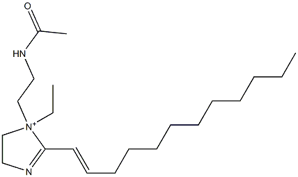 1-[2-(Acetylamino)ethyl]-2-(1-dodecenyl)-1-ethyl-2-imidazoline-1-ium Struktur