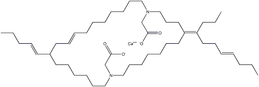 Bis[N,N-di(8-dodecenyl)glycine]calcium salt Struktur