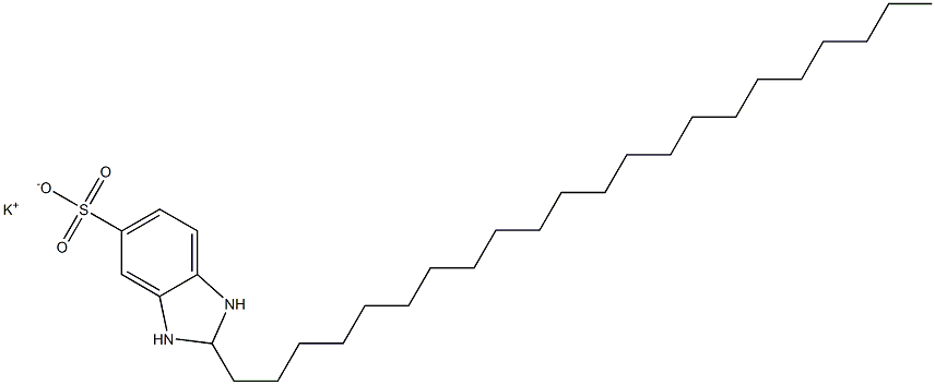 2,3-Dihydro-2-docosyl-1H-benzimidazole-5-sulfonic acid potassium salt Struktur