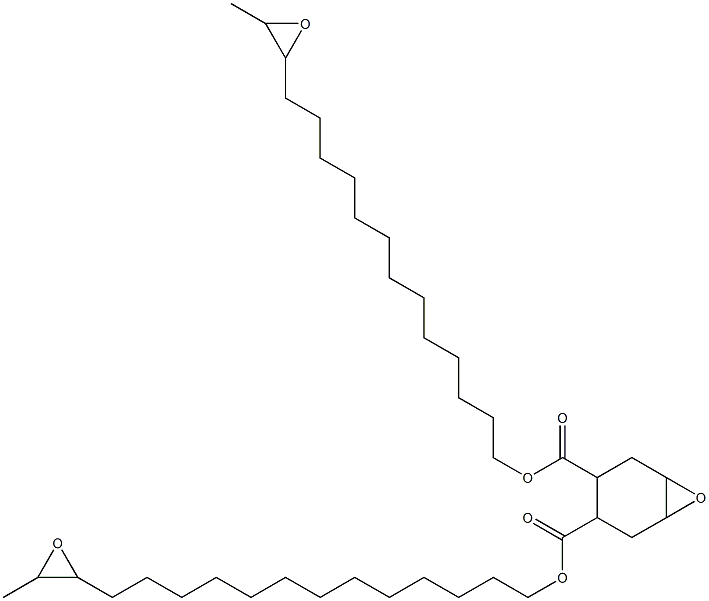 7-Oxabicyclo[4.1.0]heptane-3,4-dicarboxylic acid bis(14,15-epoxyhexadecan-1-yl) ester Struktur