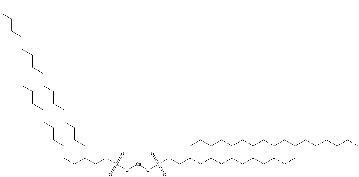 Bis(2-decylnonadecyloxysulfonyloxy)calcium Struktur