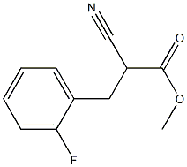 2-Cyano-3-(o-fluorophenyl)propionic acid methyl ester Struktur