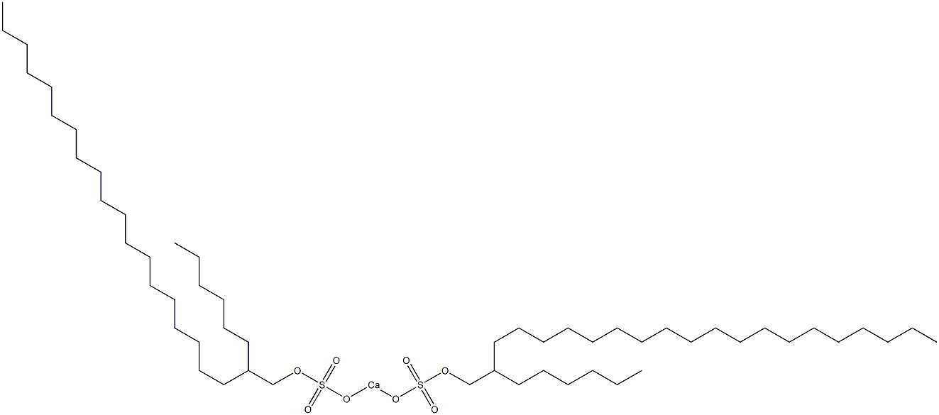 Bis(2-hexylhenicosyloxysulfonyloxy)calcium Struktur