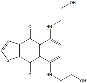 5,8-Bis[2-hydroxyethylamino]naphtho[2,3-b]thiophene-4,9-dione Struktur