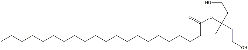 Henicosanoic acid 3-hydroxy-1-(2-hydroxyethyl)-1-methylpropyl ester Struktur