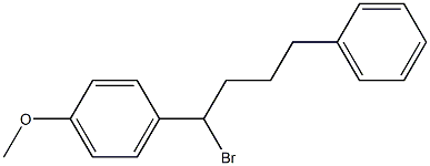 1-Methoxy-4-[1-bromo-4-phenylbutyl]benzene Struktur