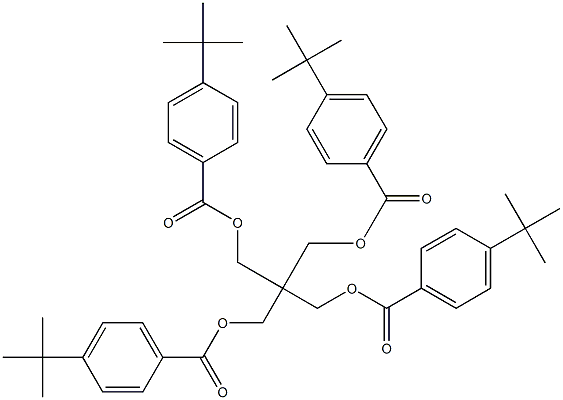 Pentaerythritol tetra(4-tert-butylbenzoate) Struktur