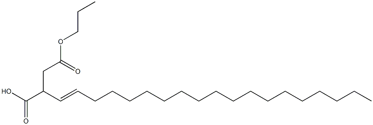 2-(1-Nonadecenyl)succinic acid 1-hydrogen 4-propyl ester Struktur