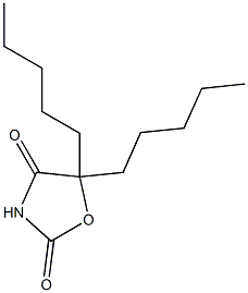 5,5-Dipentyloxazolidine-2,4-dione Struktur