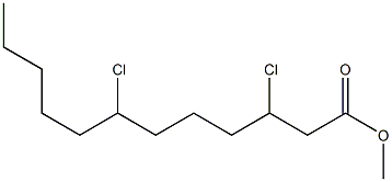 3,7-Dichlorododecanoic acid methyl ester Struktur