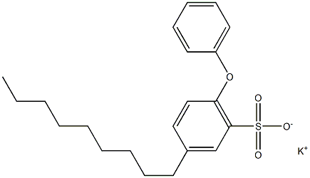 3-Nonyl-6-phenoxybenzenesulfonic acid potassium salt Struktur