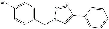 1-(4-Bromobenzyl)-4-phenyl-1H-1,2,3-triazole Struktur