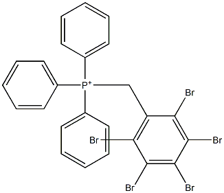 [(Pentabromophenyl)methyl]triphenylphosphonium Struktur