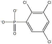 2,3,5-Trichlorophenylphosphonate Struktur