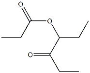 Propionic acid 1-ethyl-2-oxobutyl ester Struktur