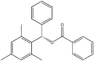 (-)-Benzoic acid (S)-phenyl(2,4,6-trimethylphenyl)methyl ester Struktur