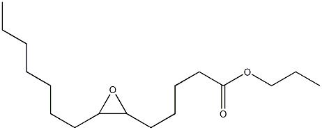 6,7-Epoxymyristic acid propyl ester Struktur